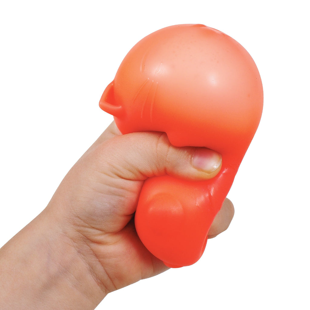 Nee Doh Cool Cats Hand Squeezing Orange Stress Cat